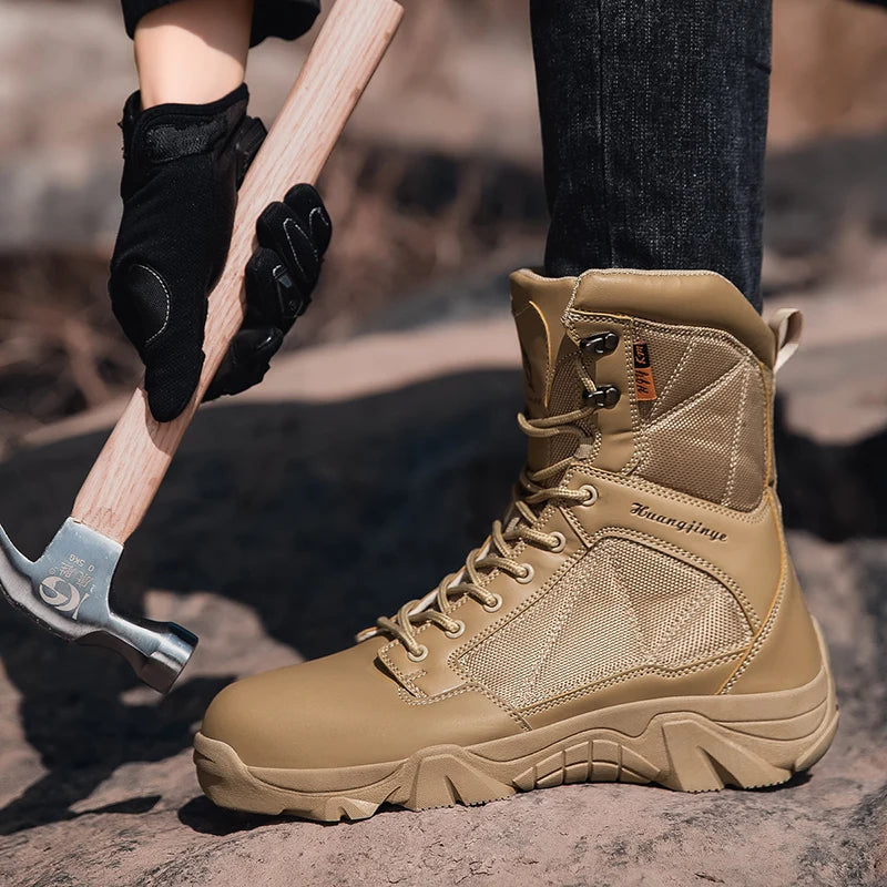 YUYIN Steel toe Work Boots