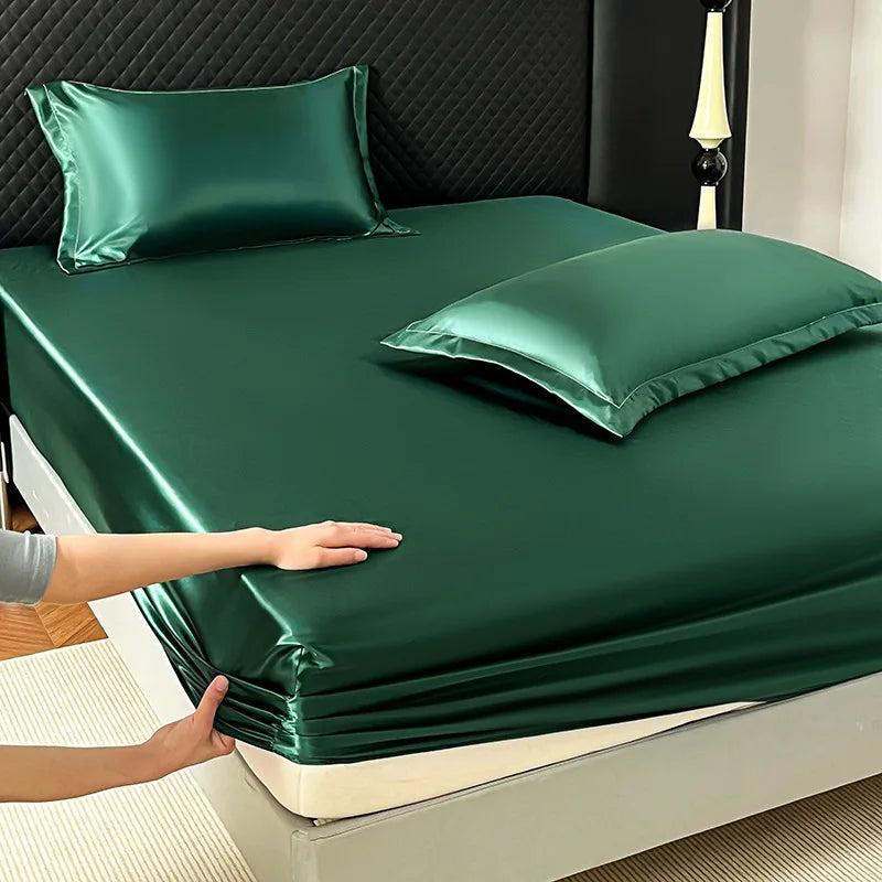 Ice Silk Fitted Sheet 90x200cm