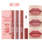 3PCS/Set Velvet Matte Nude Liquid Lipstick