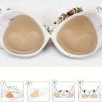 2pcs Women's Push Up Pad Silicone Bra Self-adhesive Invisible