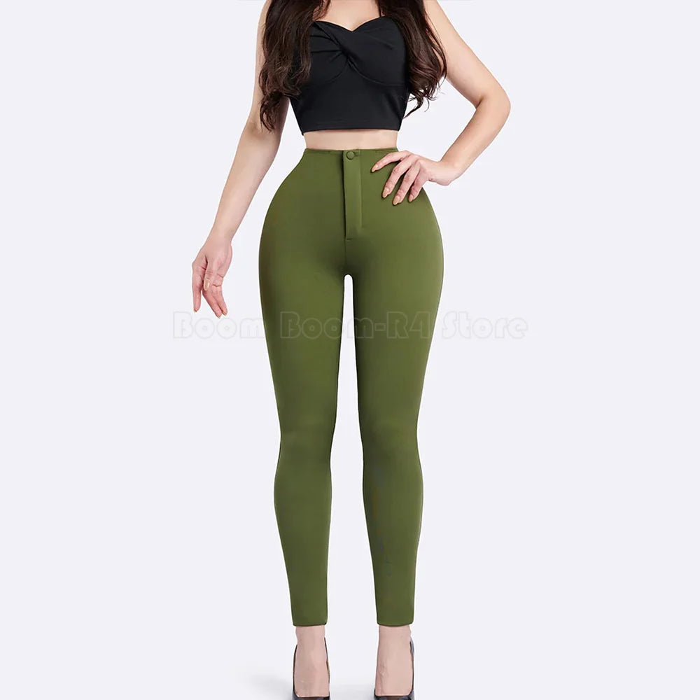 High Waisted Skinny Leg Pants