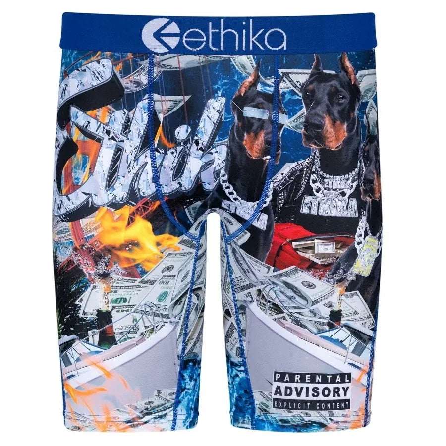 Ice Silk Sport Fitness Men's Boxer Shorts