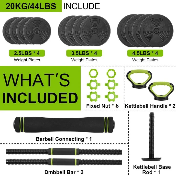 4 In 1 Weight Dumbbell Set Fitness Exercise for Home Gym
