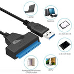 SATA to USB 3.0 / 2.0 Cable Up to 6 Gbps for 2.5 Inch
