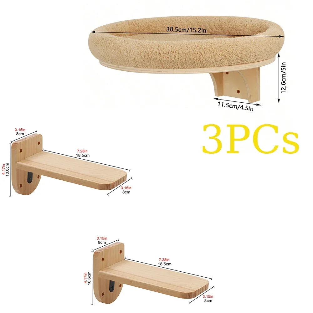 Cat Tree Wall Mounted Climbing Shelves