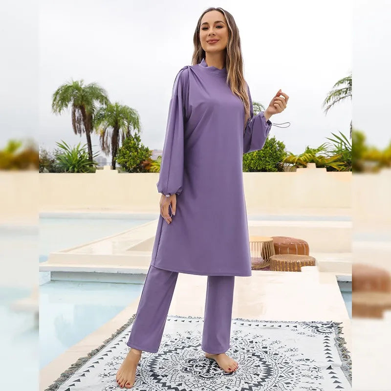Long Sleeve Tunic Islamic Swimsuit
