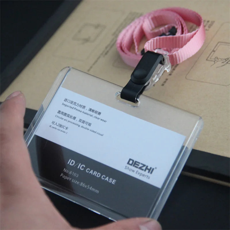 ID Card Holder Keychain