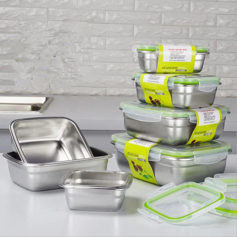 3 Pieces Stainless Steel Food Containers