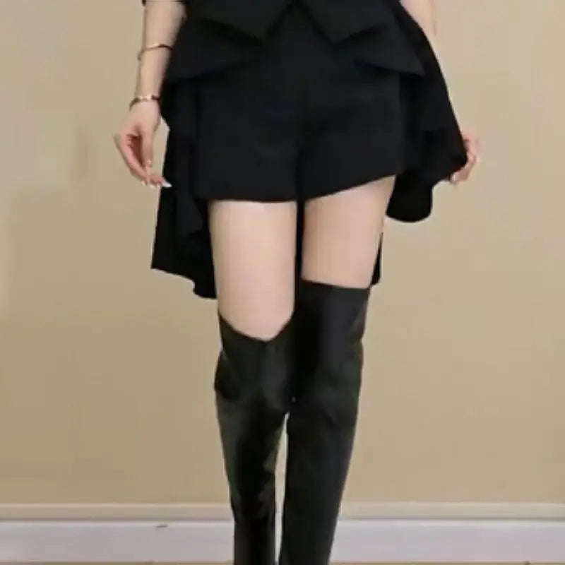Elegant V-neck Long Sleeved short Dress