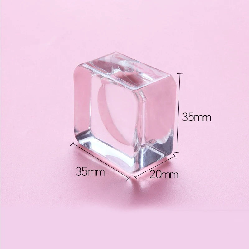 Crystal Glass Eyelash Glue Pallet