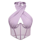 Sleeveless Fishbone Corset Vest