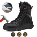 YUYIN Steel toe Work Boots
