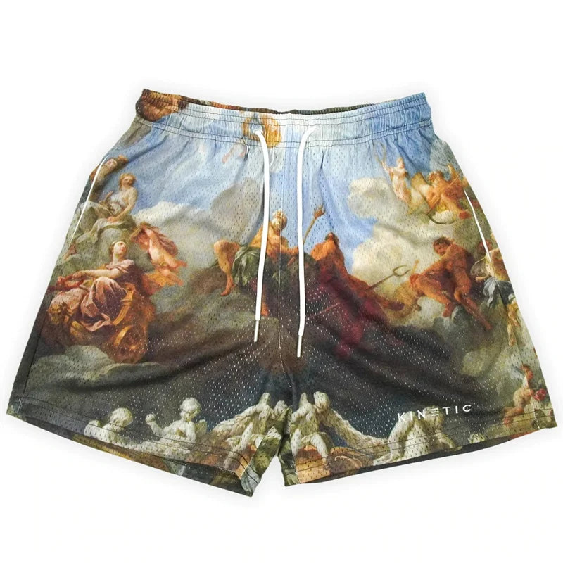 Embroidery gym shorts