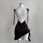 2026 Sexy Sleeveless Backless Mini party dress