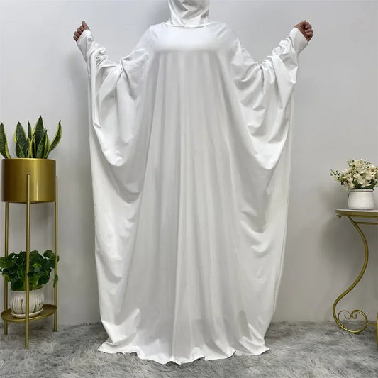 Hooded Abaya Eid Muslim Women Prayer Garment