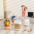 1pcs Cotton Swab Storage Box Acrylic Jar