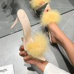 Fluffy kitty Heels