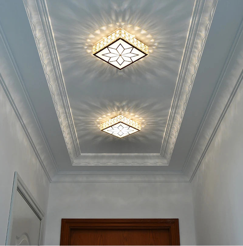 Modern Crystal Ceiling Light