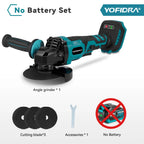 YOFIDRA 125MM Brushless Electric Angle Grinder 3000W