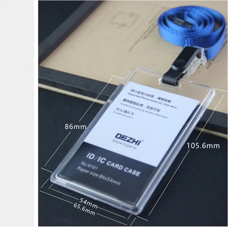 ID Card Holder Keychain