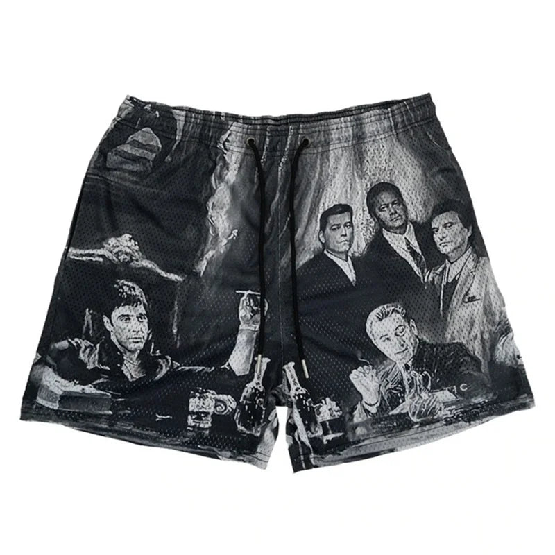 Embroidery gym shorts