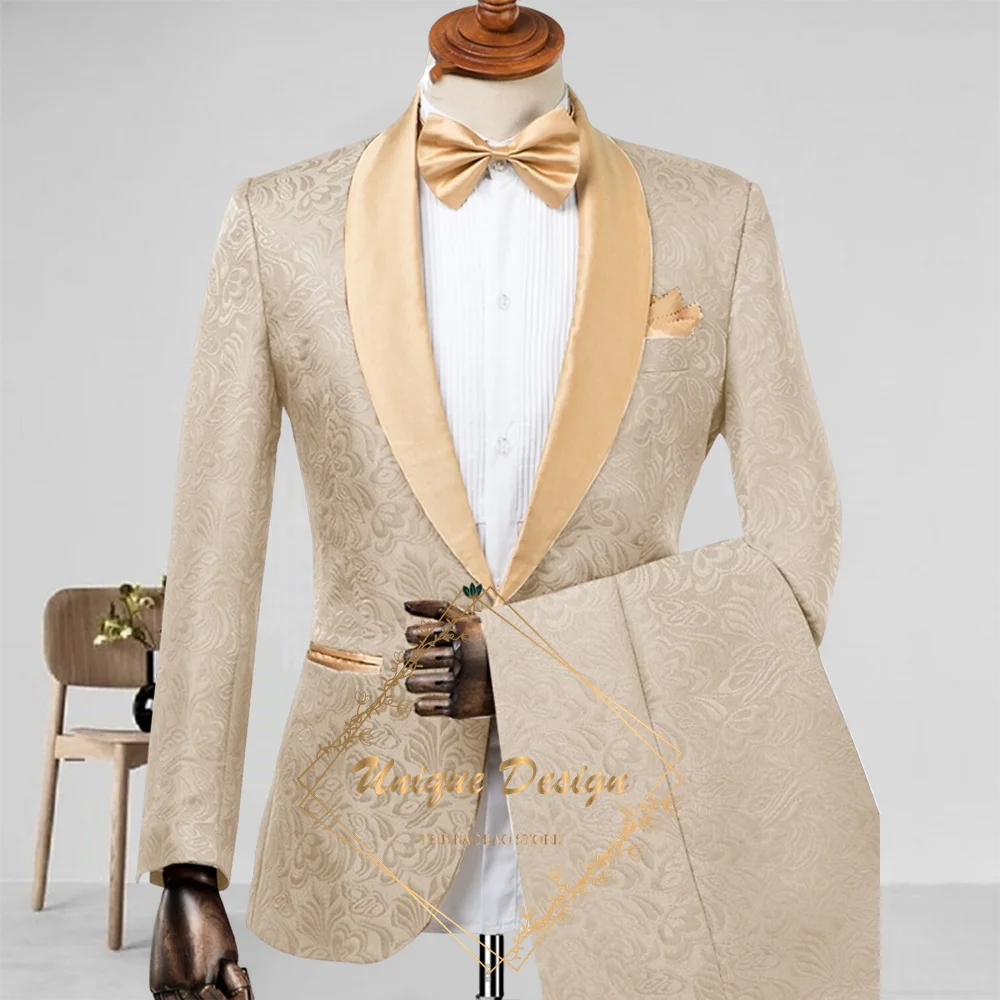 Champagne Men's Suit 2-Piece Set