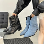 Denim Ankle Boots