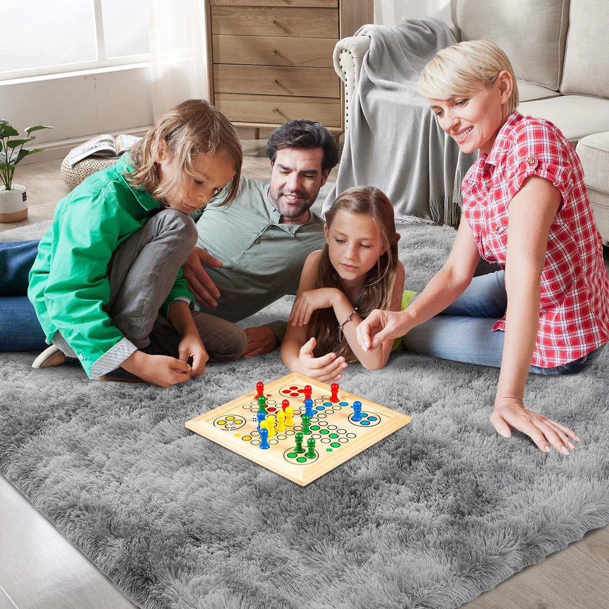 VIKAMA Ultra-Soft Puffy Rug