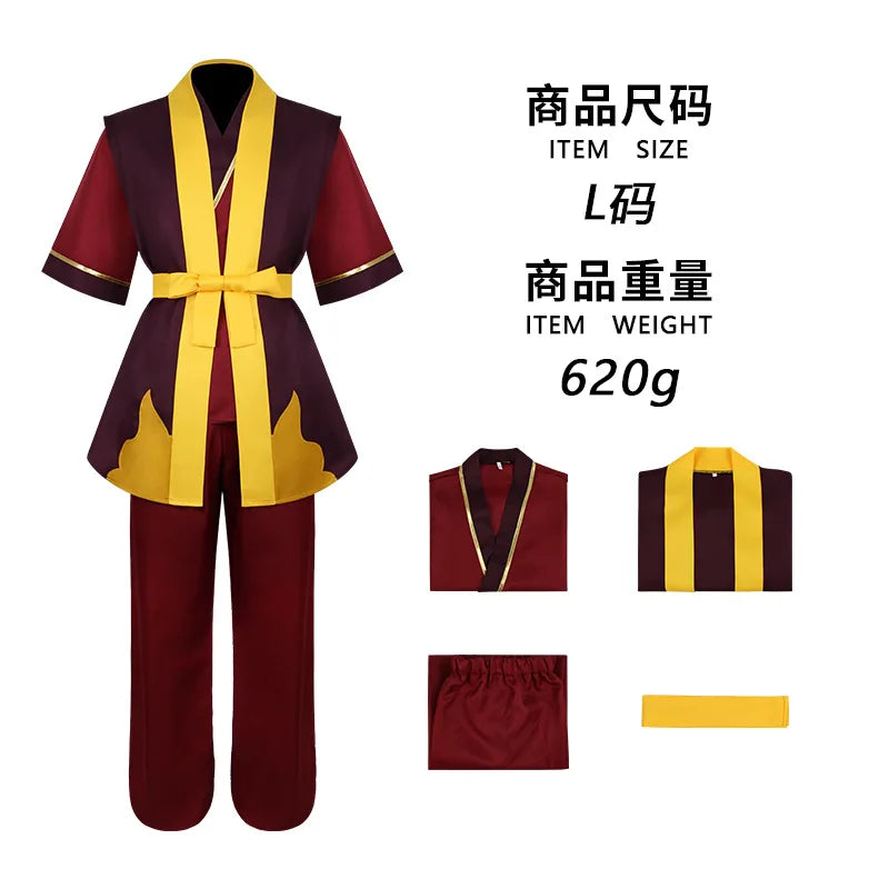 Fire Nation Anime Robe Cosplay Set
