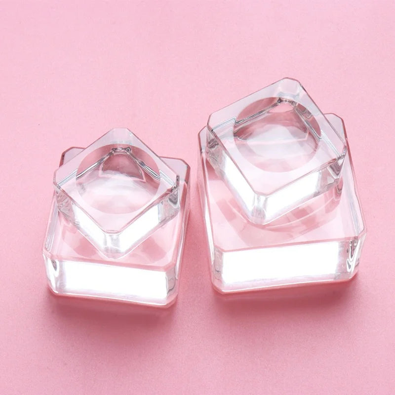 Crystal Glass Eyelash Glue Pallet