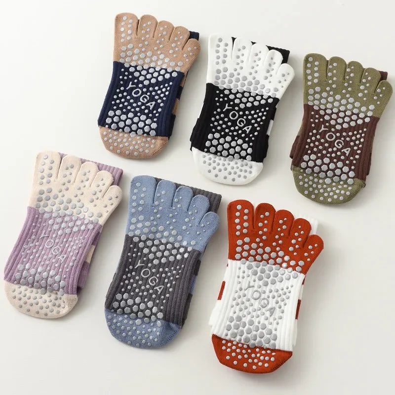 Women Five-finger Professional Pilates Socks