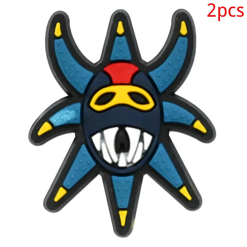 Puerto Rico series PVC 2pcs shoe charms