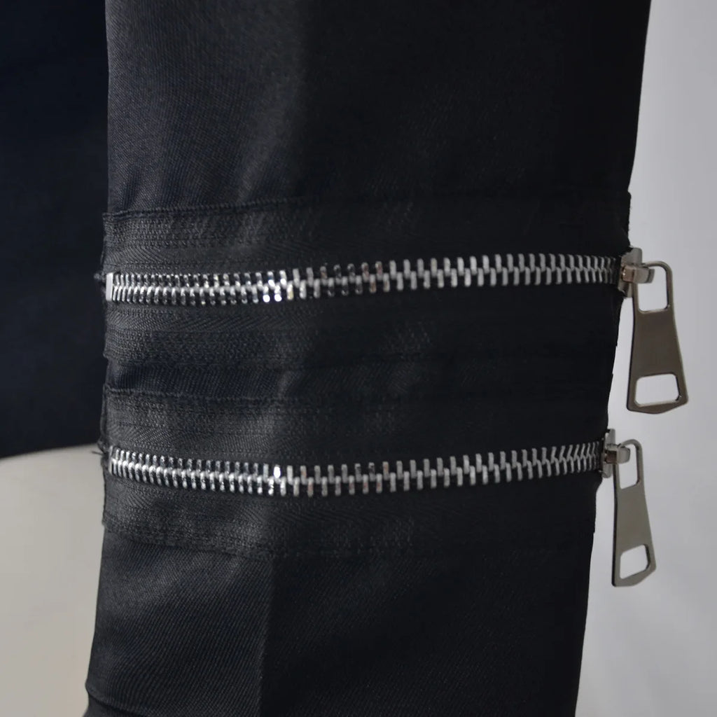 Men Vintage Black Punk Jacket