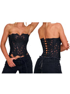 Sexy Lace-Up Backless Bandeau