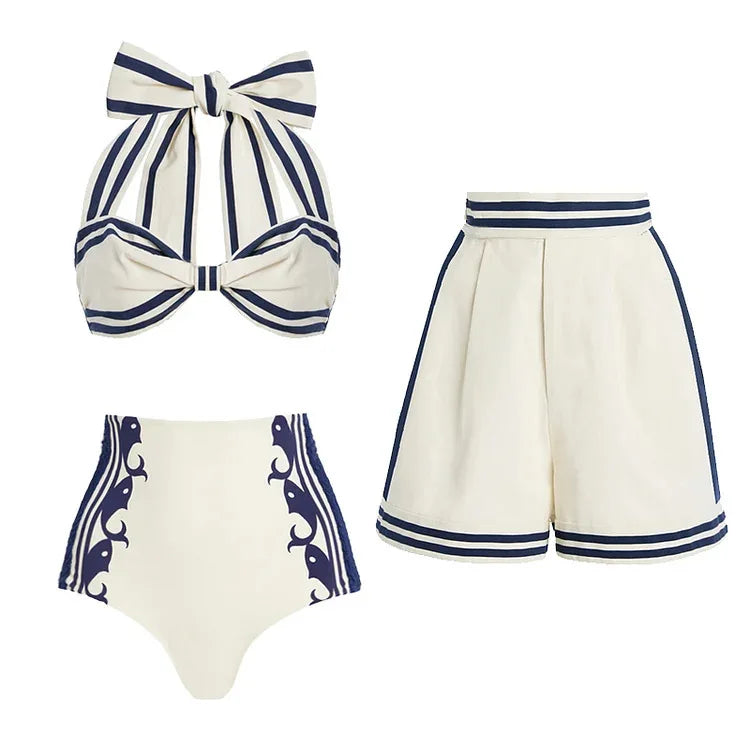 Women 3-Piece high waist swimwear