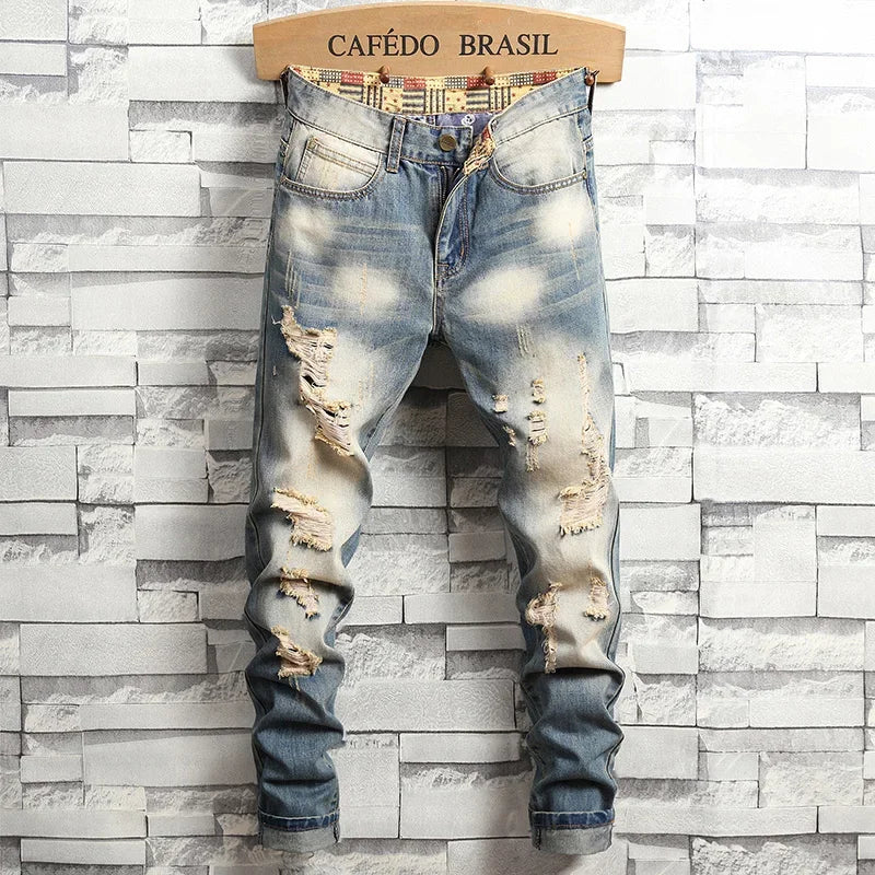 Distressed Ripped Jeans