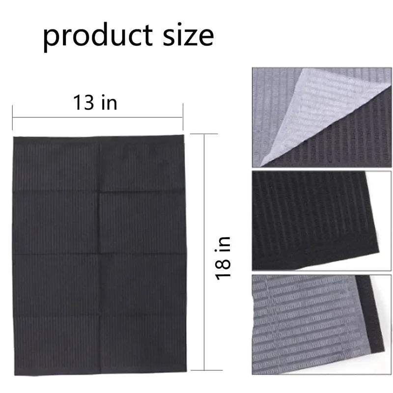 125/50/20Pcs Black One-time Tattoo Cleaning Wipes