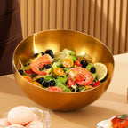 Large Capacity Stainless Steel Salad Bowls