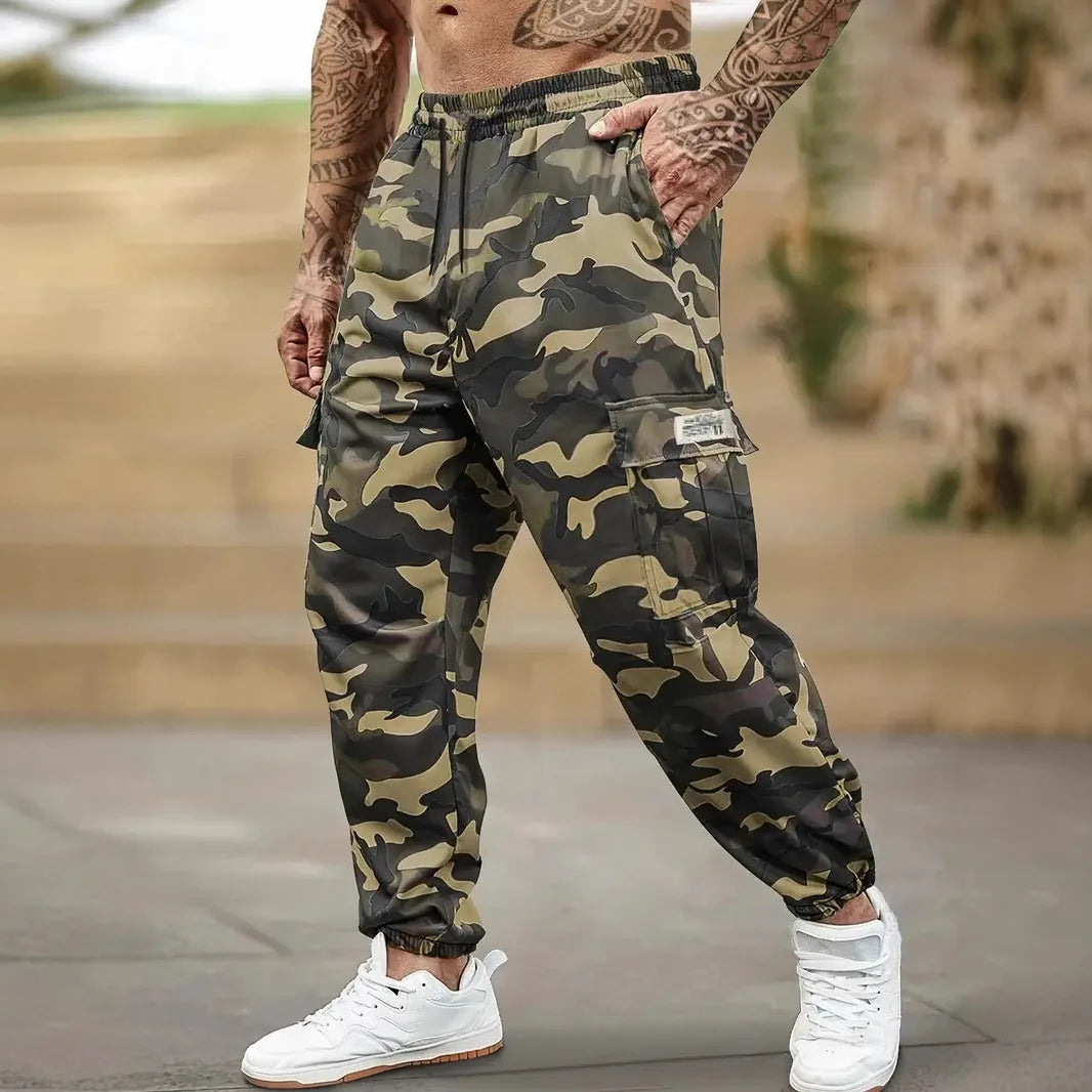 Men's Cargo Pants Multi-Pockets Camouflage Trousers