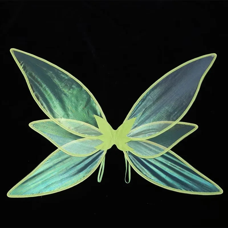 Women Elf Costume Detachable Wings with Mesh dress