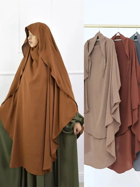 Solid Khimar Abaya Niqab