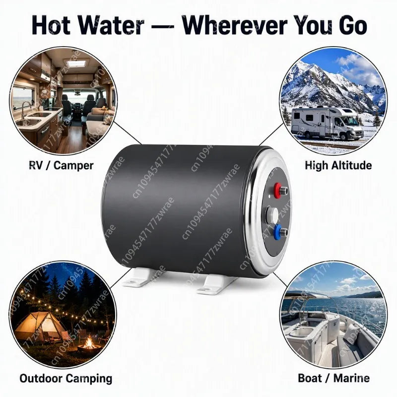 Electric Water Heater 10L 12V 220V 1500W Dual Voltage Hot Water Heaters