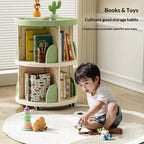 Rolling Rotating Bookshelf Bookcase
