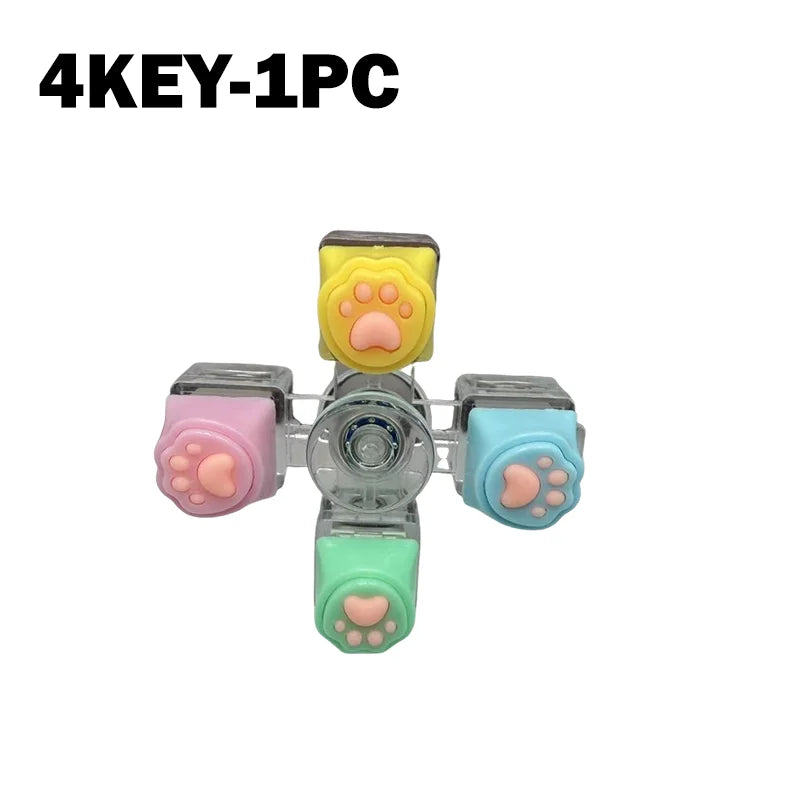 LED Light Keyboard Keychain