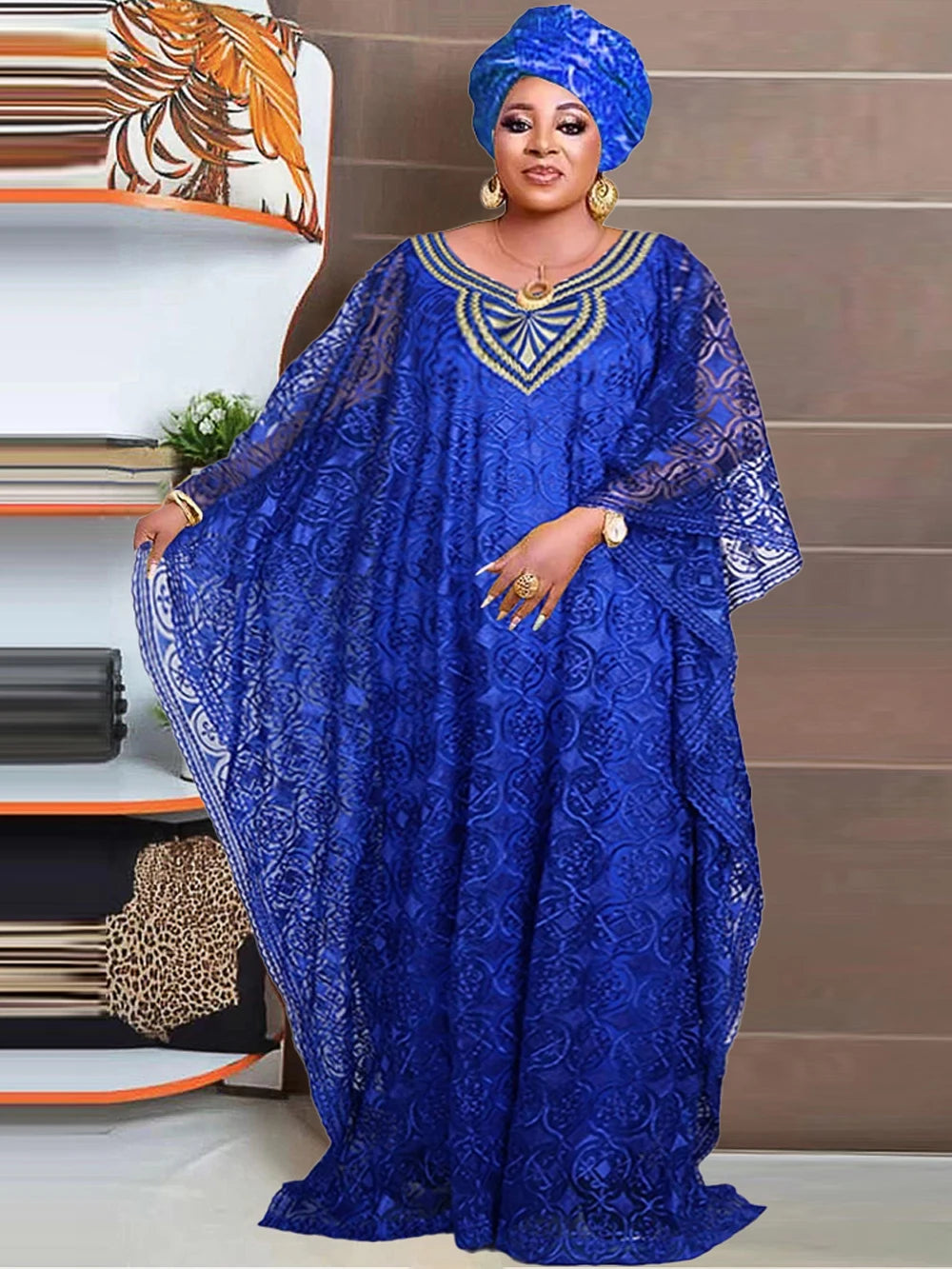 Loose Lace Abaya Dresses