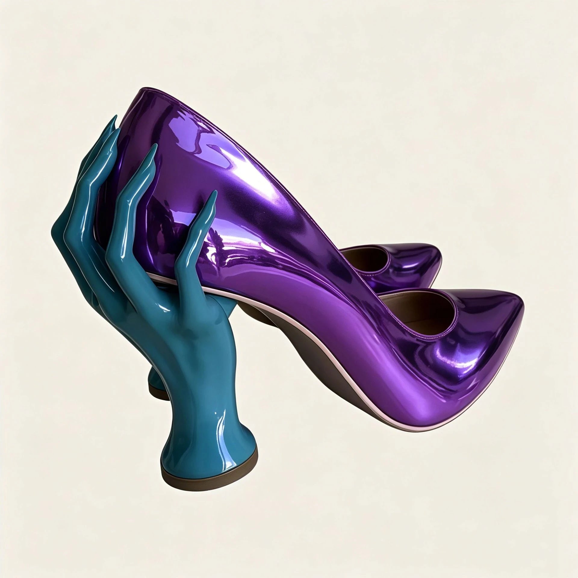 Gothic Sculpted Hand-Shaped Heel Pumps Avant Style