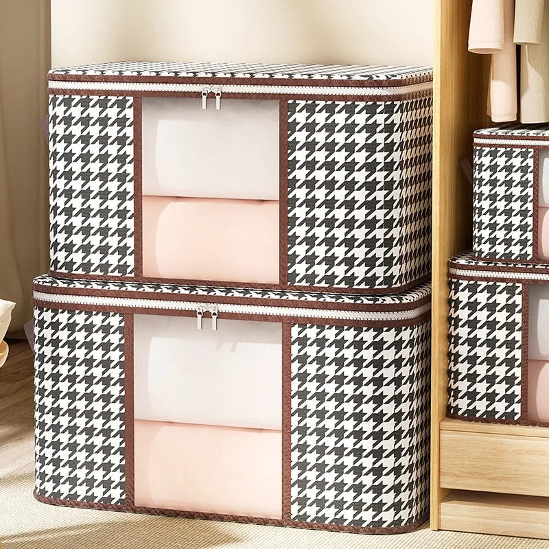 Houndstooth Storage Visual Portable Quilt Bag