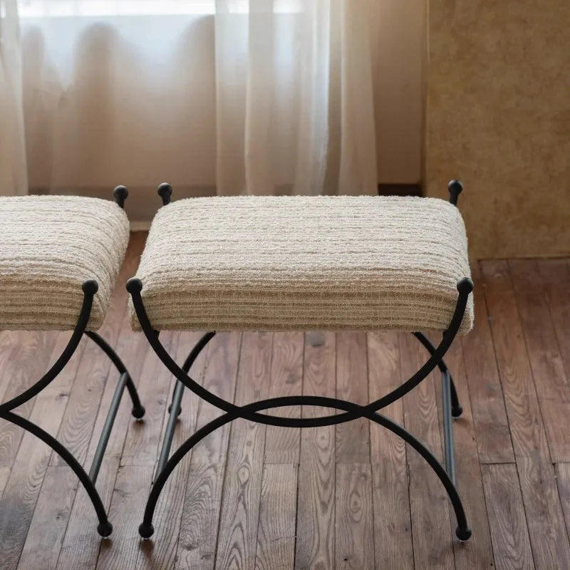 Mid Century French Vintage UU Stool
