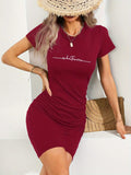 Summer Casual Printed Women's Dress, Comfortable and Versatile, Can Be Worn as an Outer Garment or as a Nightgown.