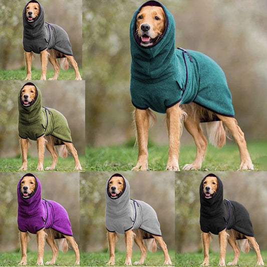 L-5XL Adjustable Dog Bathrobe Towel Bath